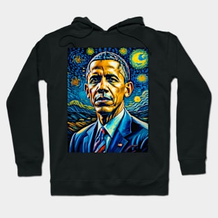 Barack in starry night Hoodie